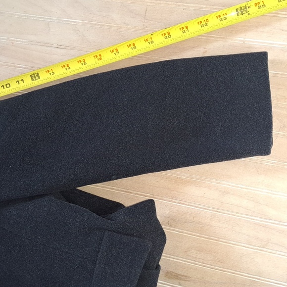 FORECASTER Of BOSTON VINTAGE Classic Black Lambwool Long Dressy Coat - Picture 12 of 15